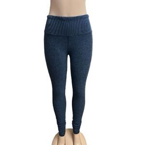 ALO Yoga Heathered Blue Leggings